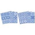 TILE STICKERS BLUE FOLK MOSAIC - TILE STICKERS - STICKERS