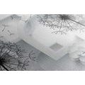 CANVAS PRINT DANDELION IN A MODERN DESIGN - BLACK AND WHITE PICTURES - PICTURES