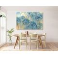 CANVAS PRINT BLUE DANDELION IN WATERCOLOR DESIGN - PICTURES FLOWERS - PICTURES