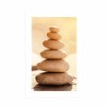 POSTER WITH MOUNT STABLE STONE PYRAMID - FENG SHUI - POSTERS
