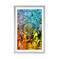 POSTER WITH MOUNT CREATIVE COLORED ART - ABSTRACT AND PATTERNED - POSTERS