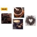 CANVAS PRINT SET FOR COFFEE LOVERS - SET OF PICTURES - PICTURES