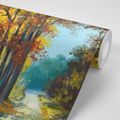 WALLPAPER PAINTED TREES IN AUTUMN COLORS - WALLPAPERS NATURE - WALLPAPERS