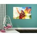 CANVAS PRINT PAINTED WOMAN IN A MAGICAL RENDITION - PICTURES OF PEOPLE - PICTURES