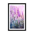 POSTER WITH MOUNT MAGICAL LAVENDER FLOWERS - FLOWERS - POSTERS