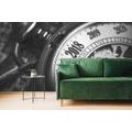 WALL MURAL BLACK AND WHITE POCKET WATCH - BLACK AND WHITE WALLPAPERS - WALLPAPERS