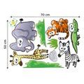 DECORATIVE WALL STICKERS ZOO ANIMALS - FOR CHILDREN - STICKERS