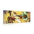 CANVAS PRINT INTERESTING VINTAGE FLOWERS - ABSTRACT PICTURES - PICTURES