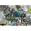 WALLPAPER STYLISH GRAFFITI WALL - WALLPAPERS STREET ART - WALLPAPERS