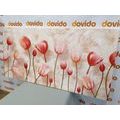 CANVAS PRINT OLD PINK TULIPS - PICTURES FLOWERS - PICTURES
