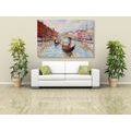 CANVAS PRINT VENETIAN GONDOLA - PICTURES OF CITIES - PICTURES