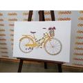 CANVAS PRINT ILLUSTRATION OF A RETRO BICYCLE - VINTAGE AND RETRO PICTURES - PICTURES