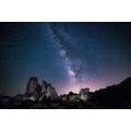 WALLPAPER STARRY SKY ABOVE THE ROCKS - WALLPAPERS SPACE AND STARS - WALLPAPERS