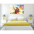 CANVAS PRINT PAINTED WOMAN IN A MAGICAL RENDITION - PICTURES OF PEOPLE - PICTURES