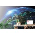 WALL MURAL BRIGHT BLUE PLANET - WALLPAPERS SPACE AND STARS - WALLPAPERS