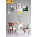 CANVAS PRINT SET FOR THE KITCHEN IN A UNIQUE DESIGN - SET OF PICTURES - PICTURES