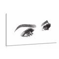 CANVAS PRINT MINIMALISTIC FEMALE EYES - PICTURES OF PEOPLE - PICTURES