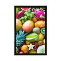 POSTER TROPICAL FRUIT - WITH A KITCHEN MOTIF - POSTERS