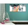 5-PIECE CANVAS PRINT FEMALE ICON - PICTURES OF WOMEN - PICTURES