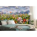 WALLPAPER OIL PAINTING WILD FLOWERS - WALLPAPERS WITH IMITATION OF PAINTINGS - WALLPAPERS