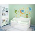 DECORATIVE WALL STICKERS GREEN & BLUE TEDDY BEARS - FOR CHILDREN - STICKERS