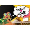 TAPETA ŽIVOT V MIERI - PEACE & LOVE - POP ART TAPETY - TAPETY