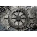 CANVAS PRINT NAUTICAL HELM - VINTAGE AND RETRO PICTURES - PICTURES