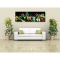 CANVAS PRINT ORGANIC FRUITS AND VEGETABLES - PICTURES OF FOOD AND DRINKS - PICTURES