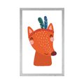 POSTER CUTE FOX WITH FEATHERS - ANIMALS - POSTERS