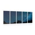 5-PIECE CANVAS PRINT MILKY WAY AMONG THE STARS - PICTURES OF SPACE AND STARS - PICTURES