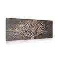 PICTURE TREE ON A WOODEN BACKGROUND - PICTURES OF TREES AND LEAVES - PICTURES