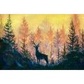 WALLPAPER ARTISTIC FOREST PAINTING - WALLPAPERS ANIMALS - WALLPAPERS