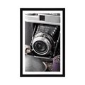 POSTER WITH MOUNT OLD CAMERA - VINTAGE AND RETRO - POSTERS