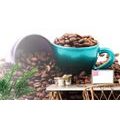 WALL MURAL CUP WITH COFFEE BEANS - WALLPAPERS FOOD AND DRINKS - WALLPAPERS