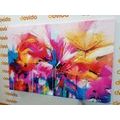 CANVAS PRINT ABSTRACT COLORFUL FLOWERS - ABSTRACT PICTURES - PICTURES