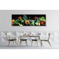 CANVAS PRINT ORGANIC FRUITS AND VEGETABLES - PICTURES OF FOOD AND DRINKS - PICTURES