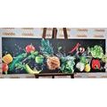 CANVAS PRINT ORGANIC FRUITS AND VEGETABLES - PICTURES OF FOOD AND DRINKS - PICTURES
