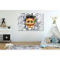 CANVAS PRINT CUTE CAT - CHILDRENS PICTURES - PICTURES