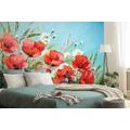 SELF ADHESIVE WALLPAPER RED POPPIES ON THE FIELD - SELF-ADHESIVE WALLPAPERS - WALLPAPERS
