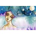 CANVAS PRINT MOON FAIRY - PICTURES OF PEOPLE - PICTURES