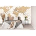 WALLPAPER WORLD MAP WITH A VINTAGE TOUCH - WALLPAPERS MAPS - WALLPAPERS
