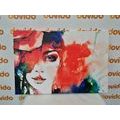 CANVAS PRINT ABSTRACT PORTRAIT OF A WOMAN - PICTURES OF WOMEN - PICTURES