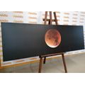 CANVAS PRINT MOON IN THE NIGHT SKY - PICTURES OF SPACE AND STARS - PICTURES