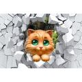 CANVAS PRINT CUTE CAT - CHILDRENS PICTURES - PICTURES