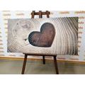 CANVAS PRINT SYMBOL OF LOVE - PICTURES OF NATURE AND LANDSCAPE - PICTURES