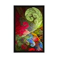 POSTER MAGICAL ABSTRACT PASTEL LEAVES - ABSTRACT AND PATTERNED - POSTERS