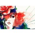 WALLPAPER ABSTRACT PORTRAIT OF A WOMAN - WALLPAPERS OF PEOPLE AND CELEBRITIES - WALLPAPERS