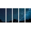 5-PIECE CANVAS PRINT MILKY WAY AMONG THE STARS - PICTURES OF SPACE AND STARS - PICTURES