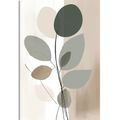 CANVAS PRINT ABSTRACT BOTANICAL SHAPES NO1 - PICTURES OF ABSTRACT SHAPES - PICTURES