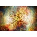 CANVAS PRINT TREE WITH FLOWER OF LIFE - PICTURES FENG SHUI - PICTURES